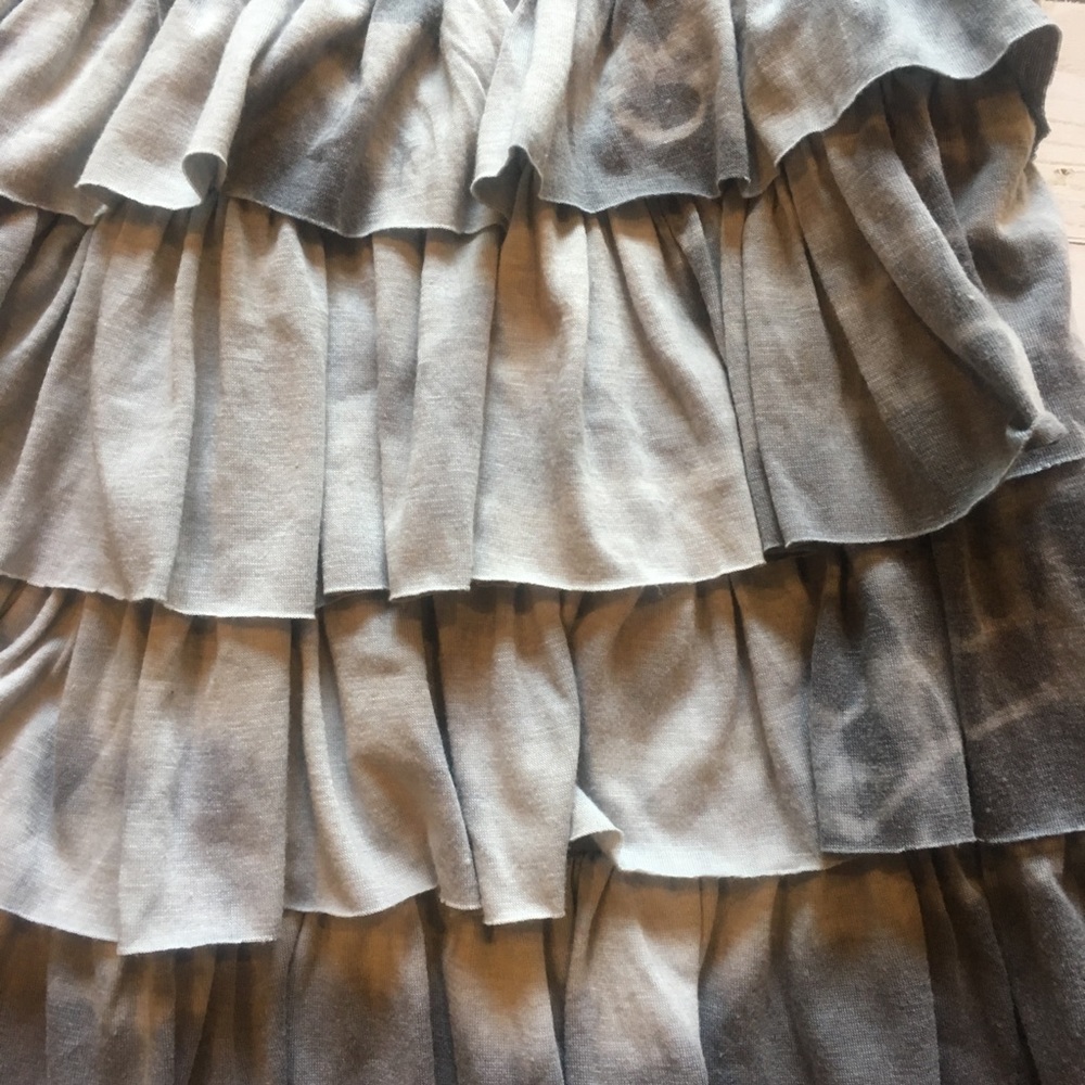 Stylebook Layered Gray Skirt w/ Elastic Waist Sz-S - Picture 3 of 4